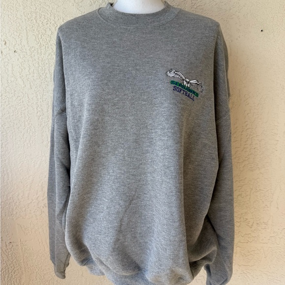 Jerzees Other - Vintage Seahawks Softball Jerzees Grey Sweater 2X Long Sleeve